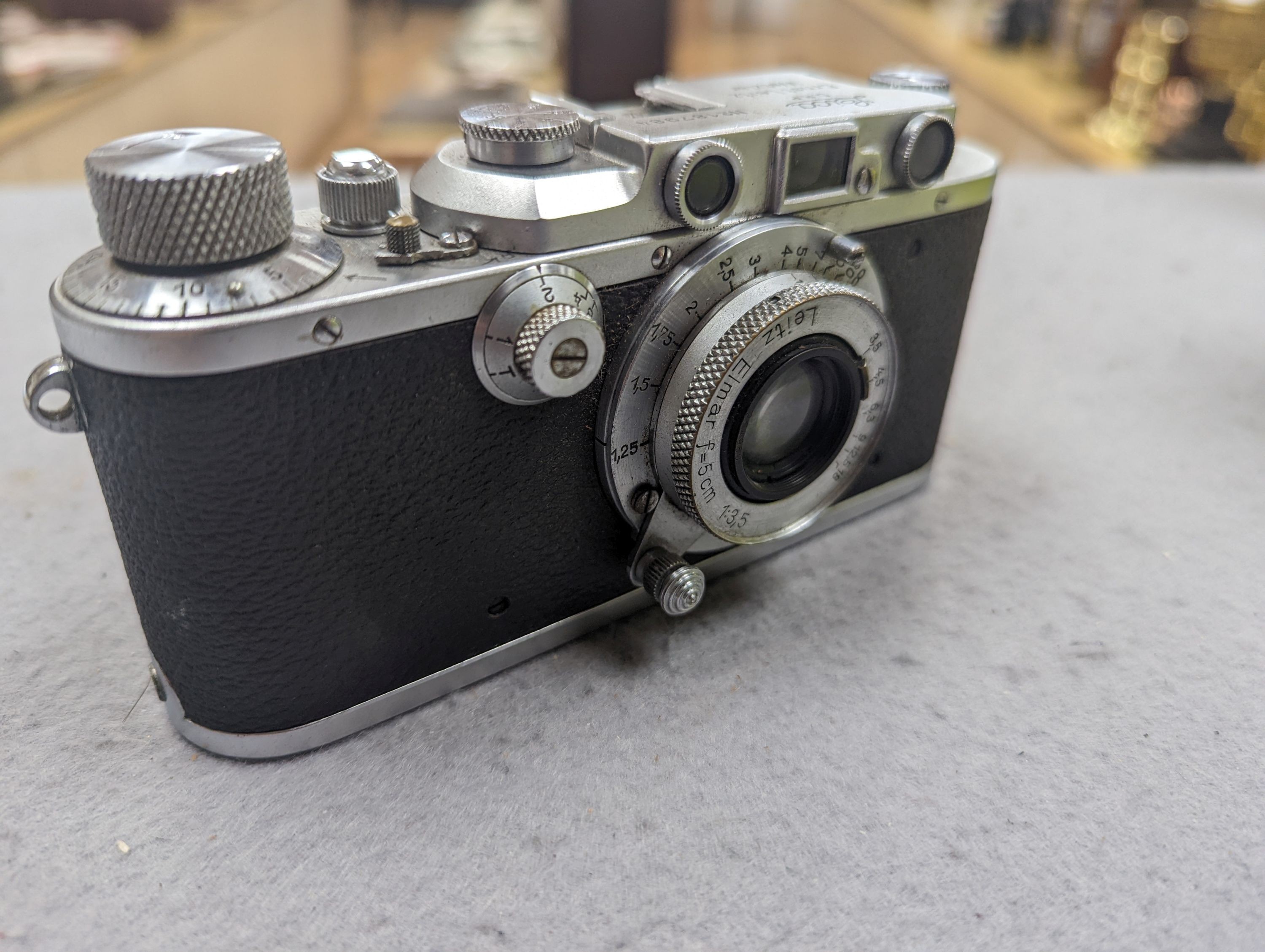 A 1936 Leica iiia camera, serial number 187984, with related effects to include lenses, filters etc